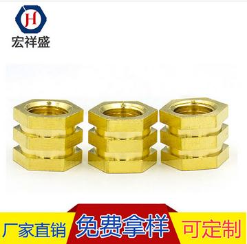 六角铜螺母加工