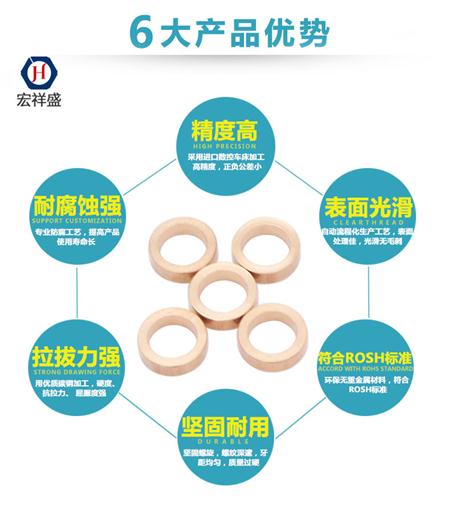 铜车件加工垫圈垫片加工